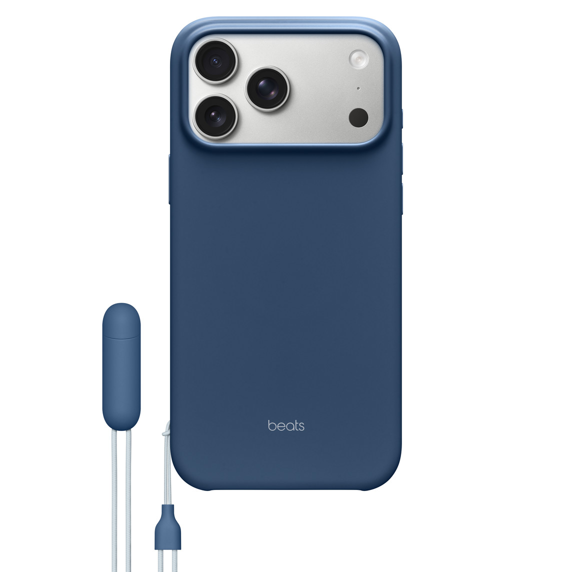 애플 정품 케이스 아이폰 17 Pro Max, Beats 킥 스탠드, 베드록 블루 - 상품 이미지