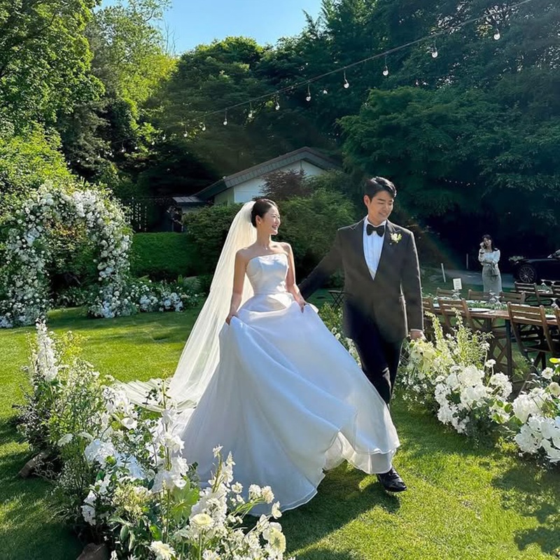스몰웨딩드레스 탑드레스 튜브 이브닝 촬영 결혼식 셀프 웨딩 2부 야외 - 상세 이미지 2