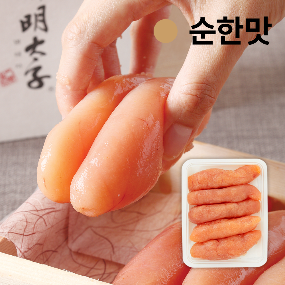 맛의명태자 온명란 순한맛 200g (저염 선동 백명란 프리미엄) - 상품 이미지