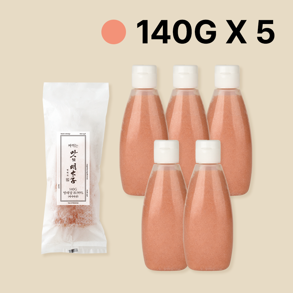 맛의명태자 짜먹는 명란 140g, 5개 - 상품 이미지