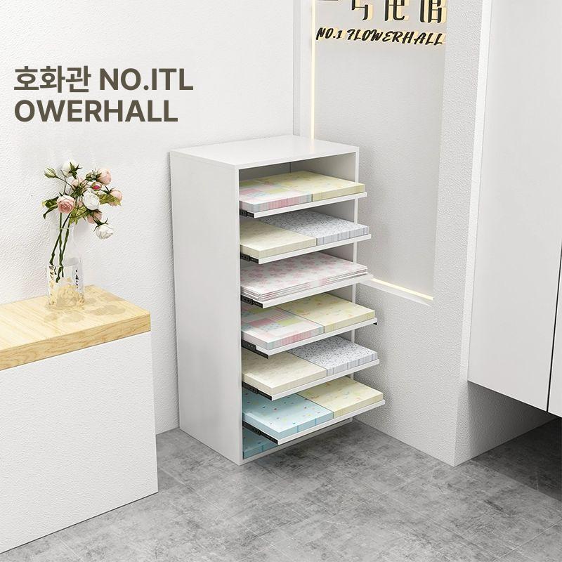 대형 문구 캐비닛 도화지 색종이 정리함 원목 서류 보관장 8단 맞춤 주문 - 상세 이미지 2