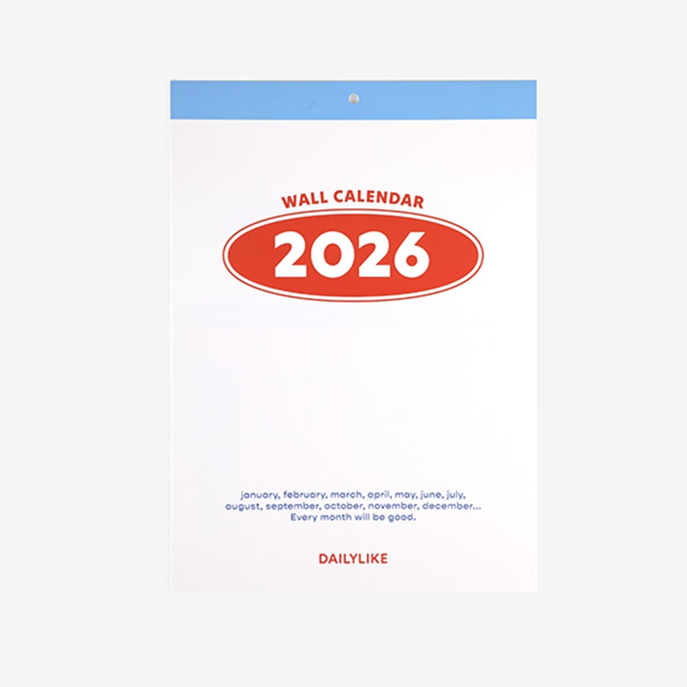 A3 달력 2026 년 월 캘린더 26년 벽달력 뉴트로 심플 이미지 8