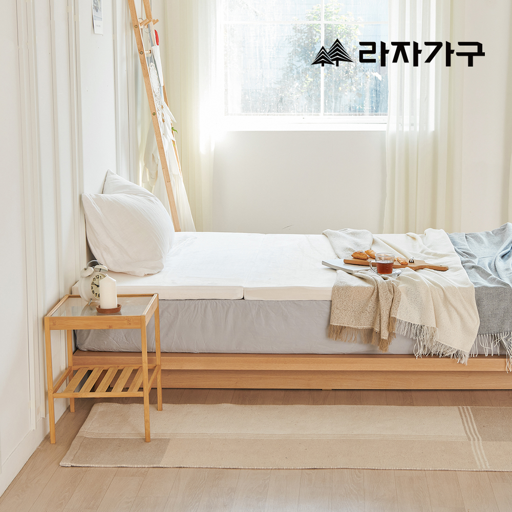 라자가구 에단 벨로아 견면패드 DS 접이식 토퍼 매트리스 거실 소파 매트