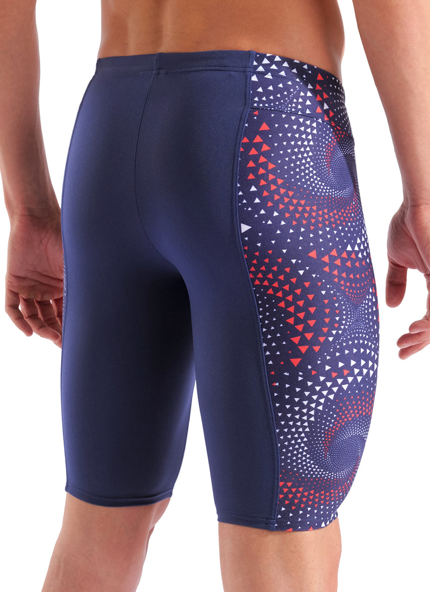 아레나 남성 팀 파이어플로우 재머 5부 수영복 Navy/Red, 22 - 상세 이미지 5