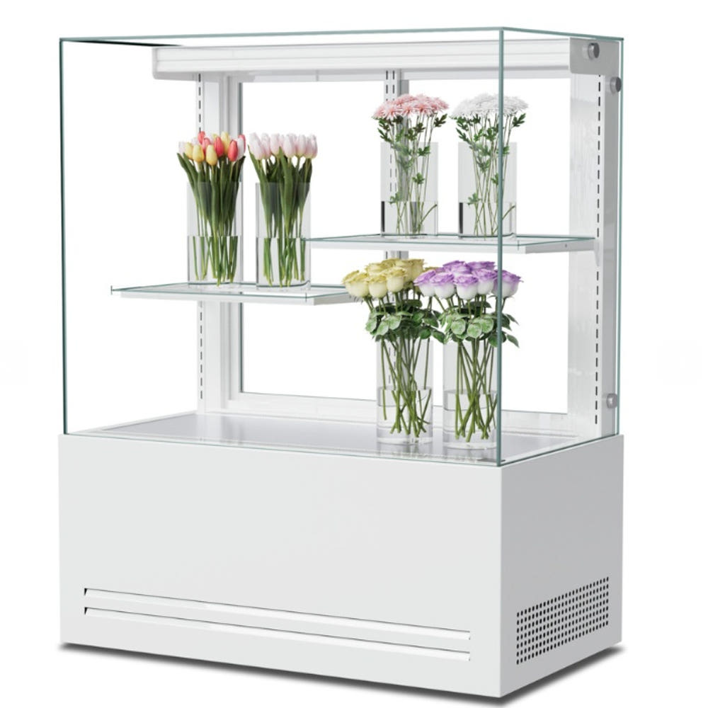 사면유리 꽃냉장고쇼케이스 플라워쇼케이스냉장고 1500 화이트 : 신일N위시웨이