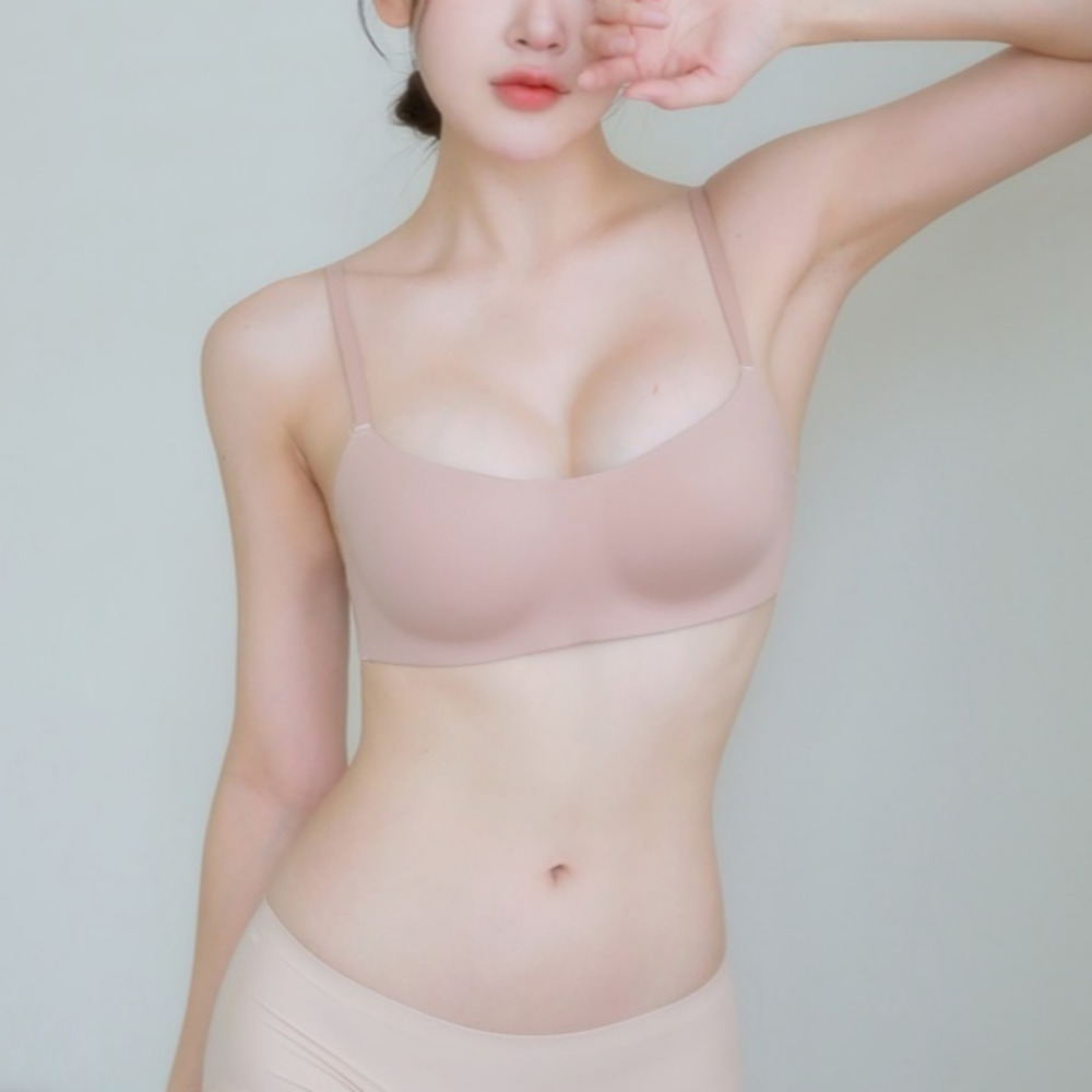 반컵브라 하프컵 스퀘어넥 작은 처진 쳐진 벌어진 새가슴 모아주는 리프팅 패드일체형 제품 이미지