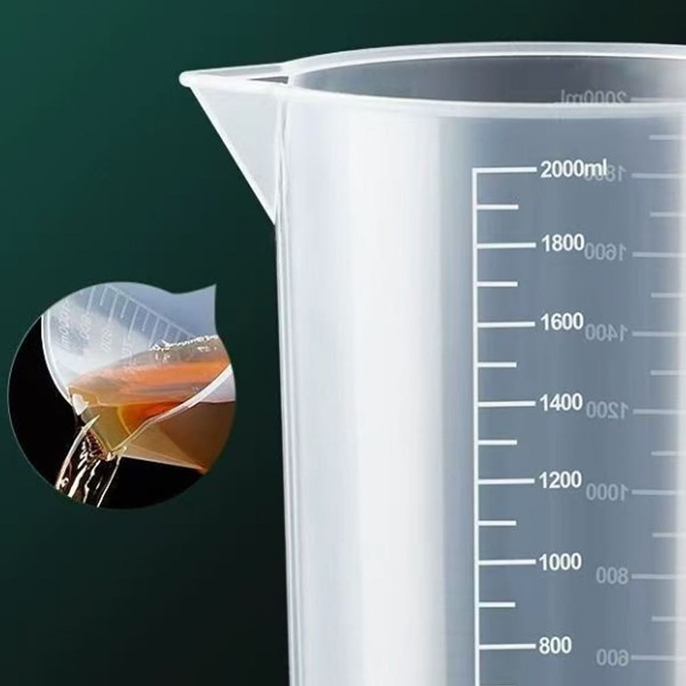 비이커 계량컵 플라스틱 투명 눈금비커 1000ml 이미지 7