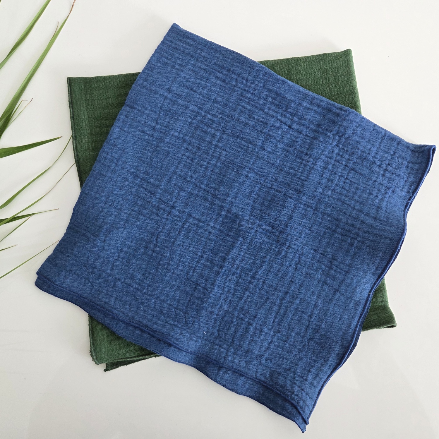 조리원 2중거즈 요루 이중 거즈면 무지 면 손수건 50cm 소창 화이트 선물 - 상세 이미지 2