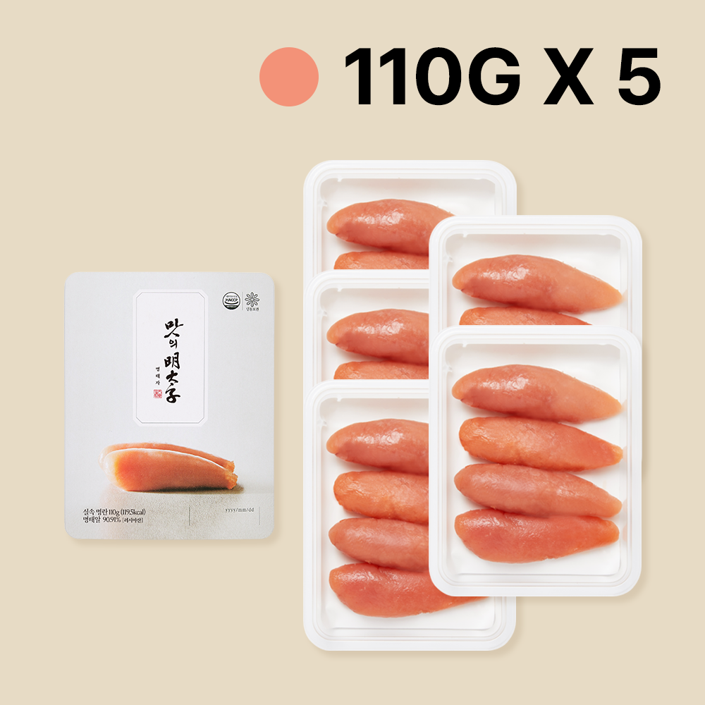 맛의명태자 실속명란 110g, 5개 - 상품 이미지