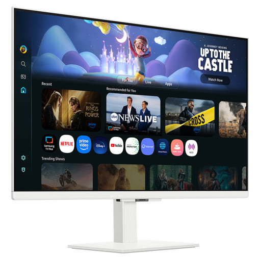 삼성 M5 모니터 후면 및 연결 단자 이미지