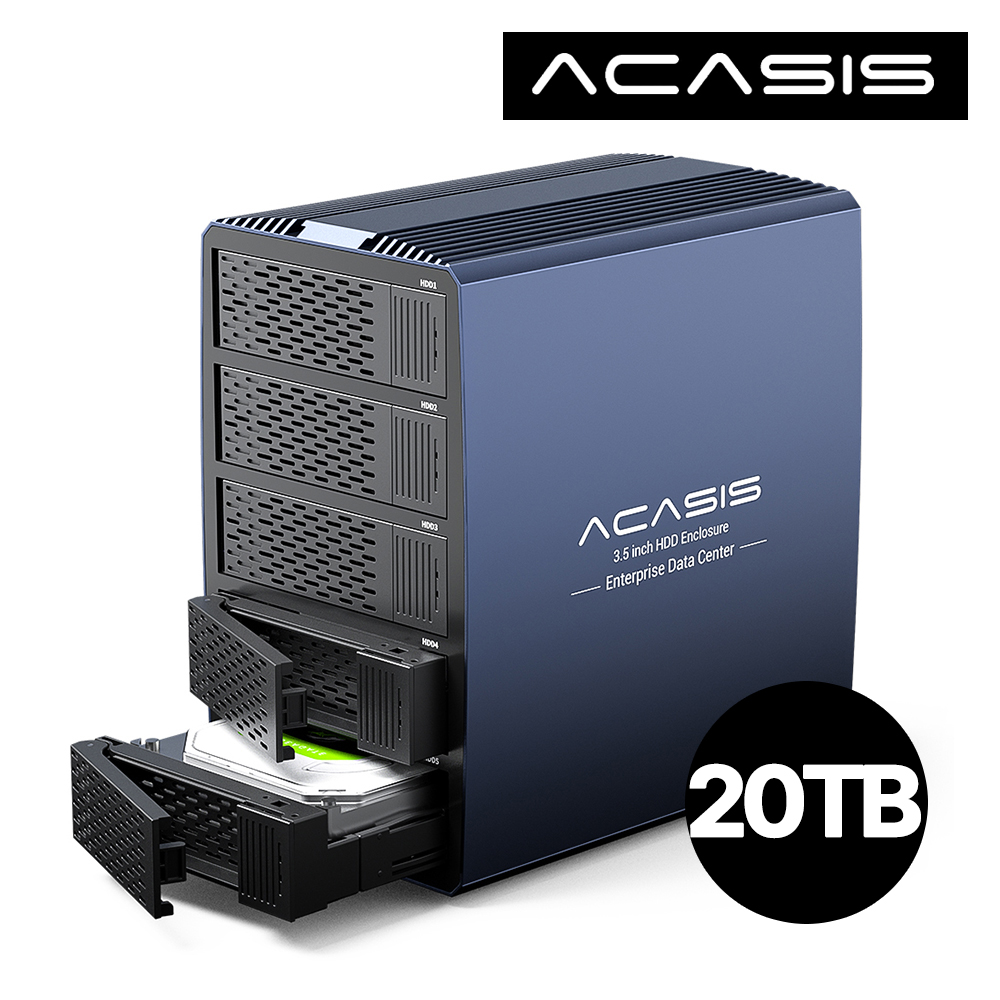 ACASIS 아카시스 EC-7355 20TB (4TB X 5) RAID 5베이 외장스토리지 DAS 외장하드 - 메인 이미지