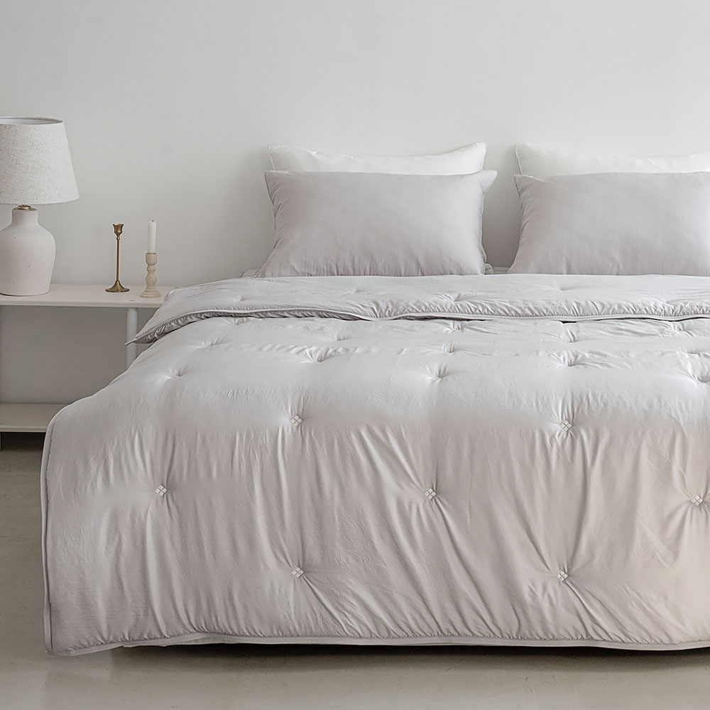 하루공간 알러지케어 마이크로 차렵이불패드 세트 4가지컬러-SS,Q