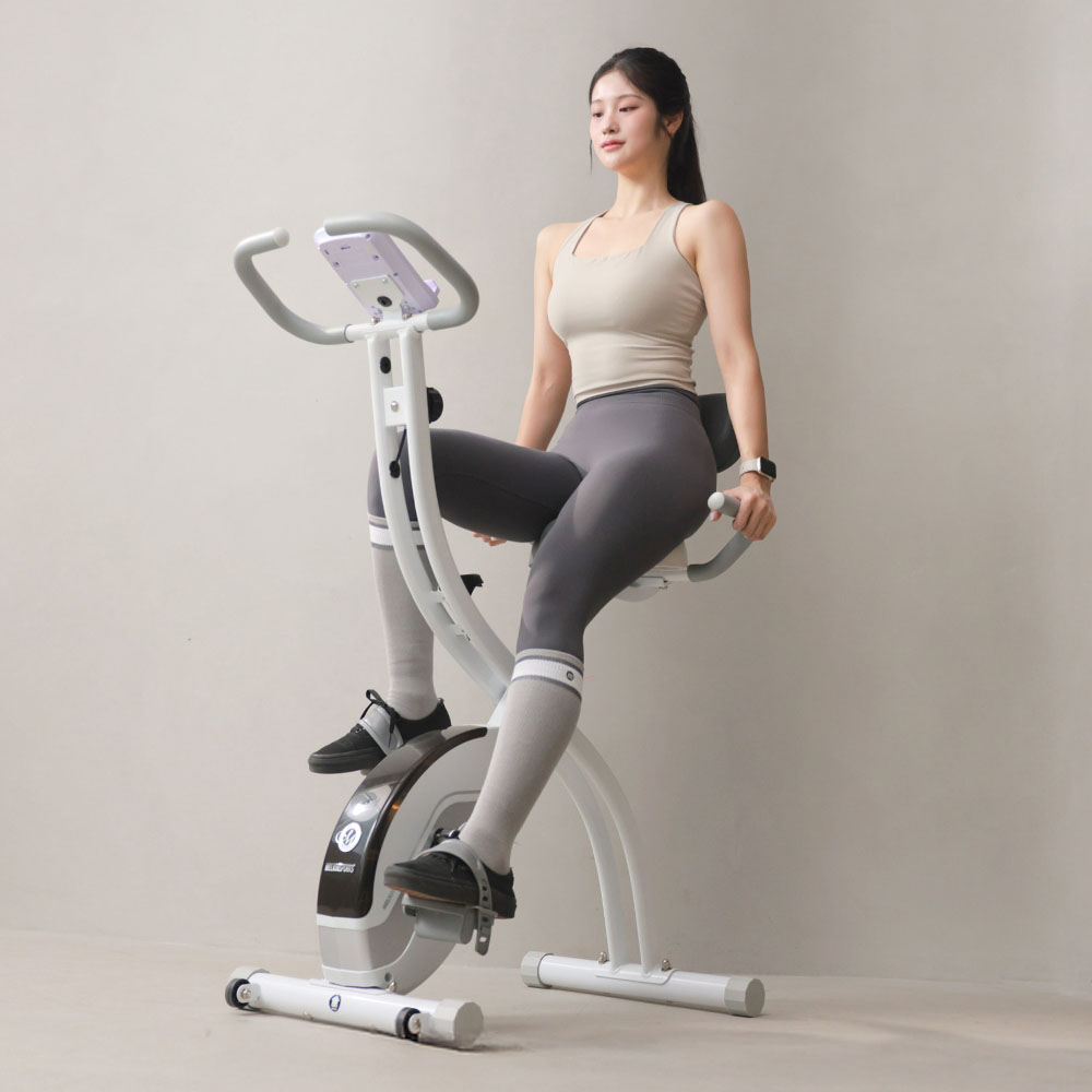 멜킨 폴민 실내 자전거 가정용 접이식 바이크 유산소 운동 기구 헬스 사이클 차콜블랙