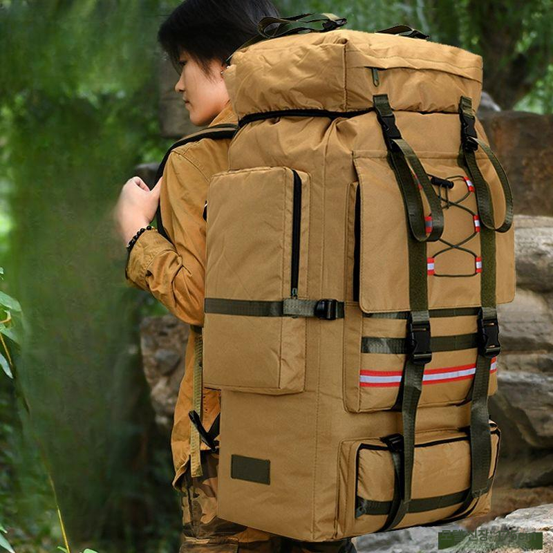 백팩 초대형 등산 대용량 여행 120L 배낭 80L 블랙 120 130 - 상세 이미지 2