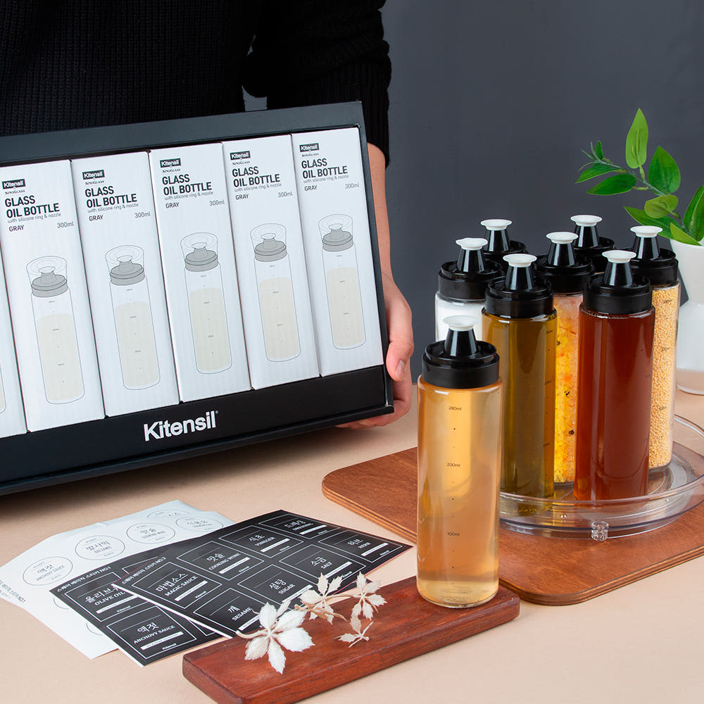 시노글라스오일병 양념통 소스통세트 선물용 주방선물세트