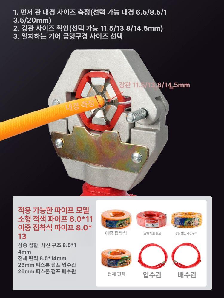고압 호스 압착기 압력 프레스기 펜치 농약 농사 배관 플라이어 유압 수축기 유압기 흡착기 유압 압착기 - 상세 이미지 5