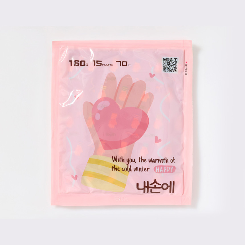 [네이버단독 내손에 국내생산 군용 캠핑용 대용량 손난로 핫팩 160g, 40개 사진 5