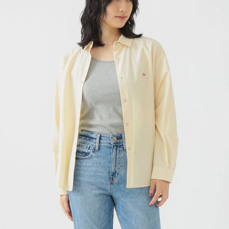 단톤 워시드 여성 긴팔옥스포드 캐주얼 셔츠 DT-B0393 TYF SAX BLUE 36 - 상세 이미지 5