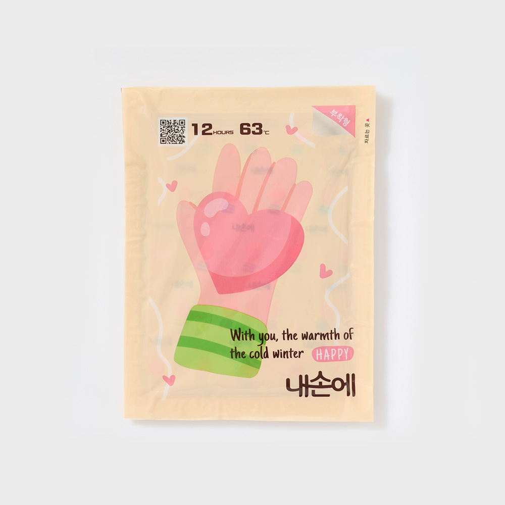 내손에 국내생산 캠핑용 부착형 찜질 핫팩 세트 (옷에 붙이는 손난로) 45g, 30개