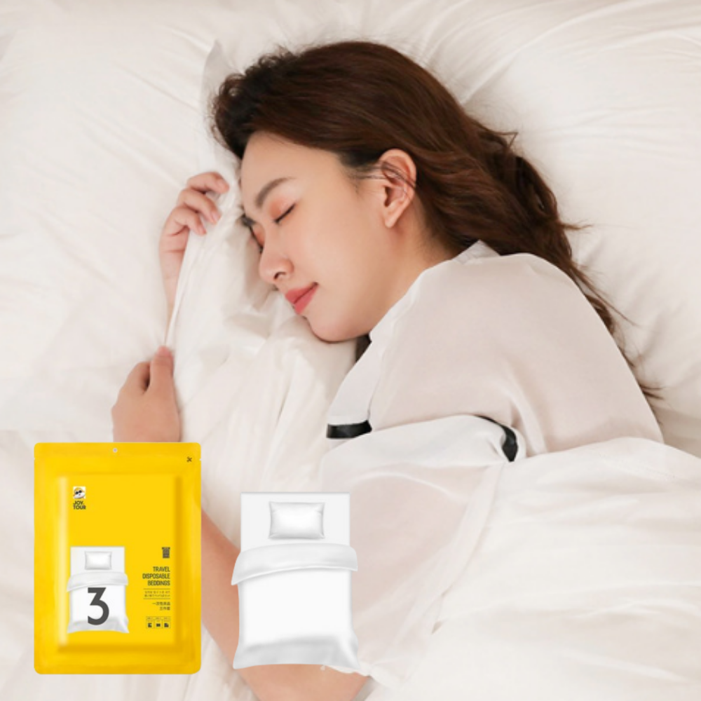 일회용침대커버 일회용침대시트 1회용 세트 베개 이불 여행용 베드 침구 베드버그 동남아 싱글
