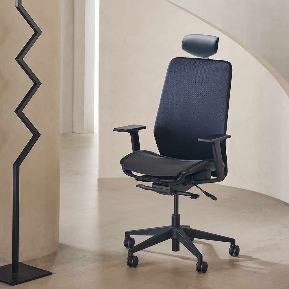 [내일출발]듀오백 Q1 AIRO 메쉬 사무용 컴퓨터 책상 의자 일반베이스