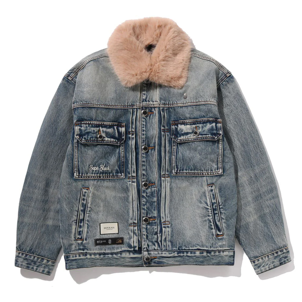 베이프 자켓 ESSENTIAL TYPE2 FUR TRUCKER 1L70-141-303 - 메인 이미지