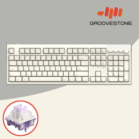 엠스톤 그루브스톤 GV10M 8K 무선키보드 애플라떼, 저소음 밀키축, 38g