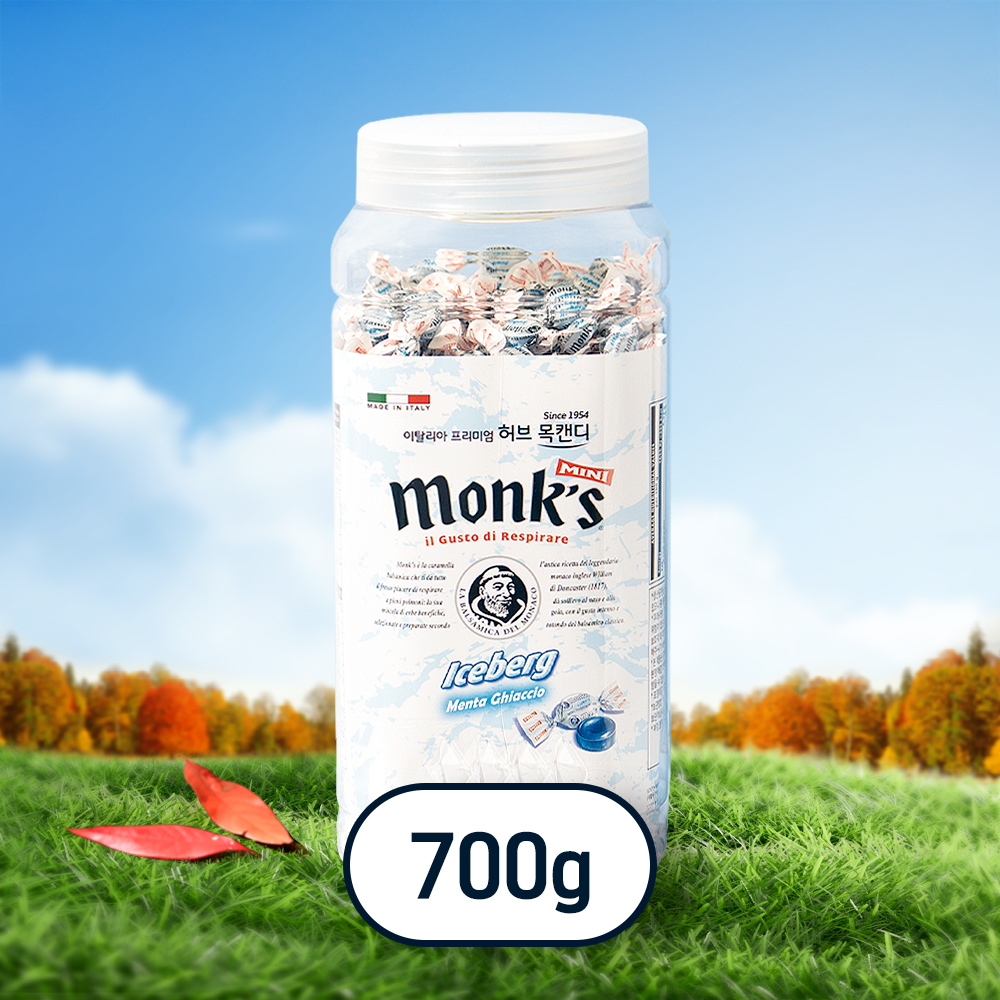몽스 아이스버그 캔디 이탈리아 민트 목캔디 박하사탕 700g, 1개