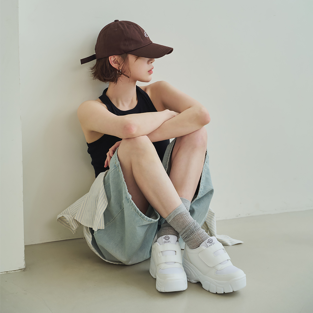 레이나 7cm 여자 여성 키높이 운동화 발편한 통굽 굽높은 스니커즈 치어리더 신발 스탠딩화 이미지 6