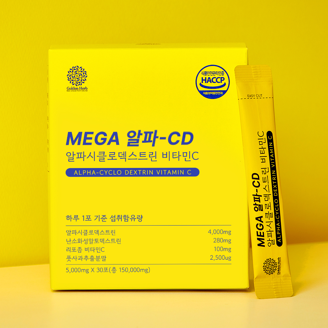 고함량 알파CD 알파시클로덱스트린 제로파우더 원데이 알파시디 효능 30포, 1개