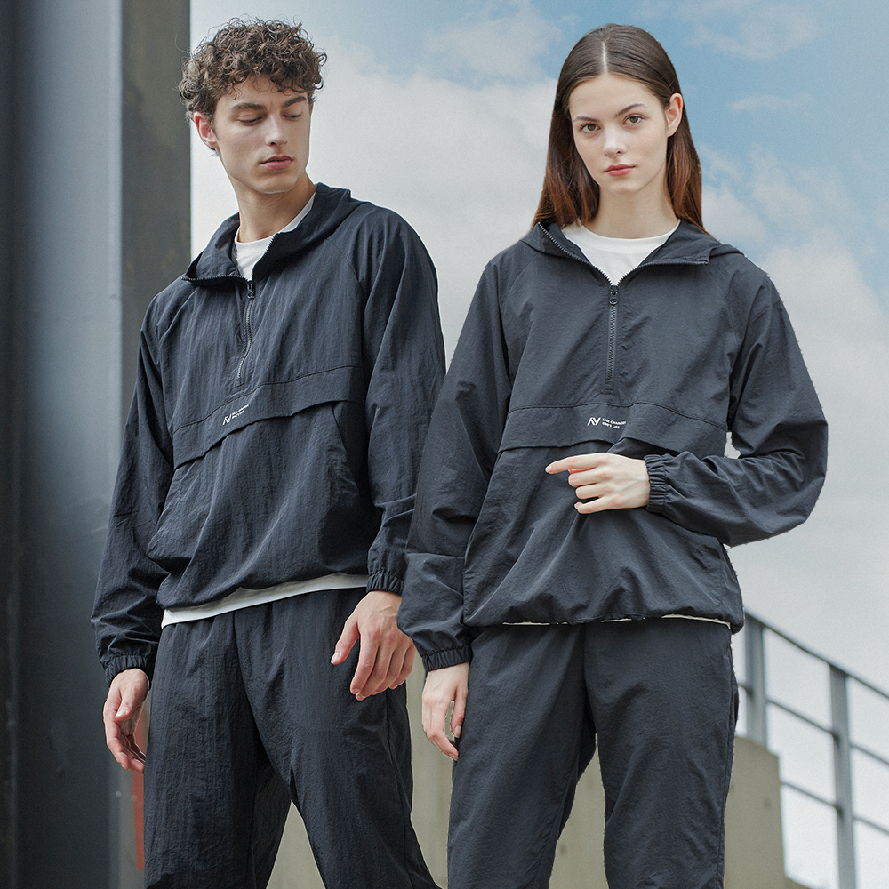 [슈퍼특가] 남자 여성 아노락 후드 루즈핏 빅사이즈 체형커버 러닝 긴팔 운동복 캠프 자켓