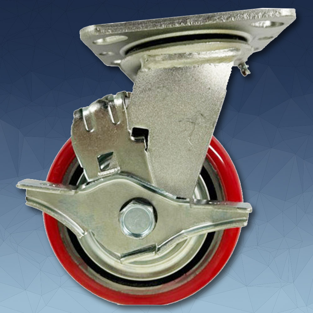 경창캐스터 중하중용캐스터 보급형 4340S A1 PC TB, 1개