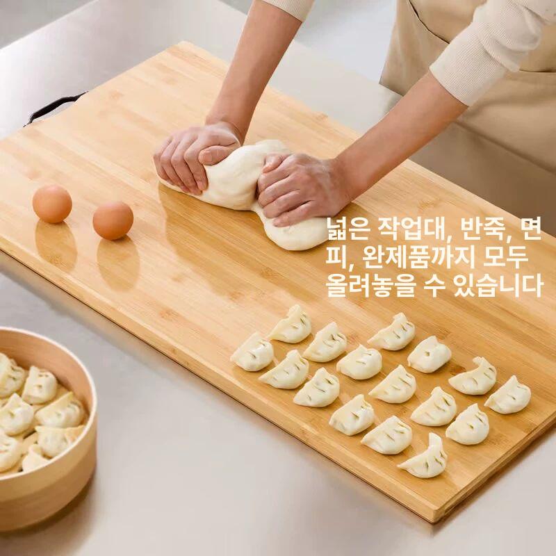 대형 나무도마 작업대 반죽 도마 베이킹 원목 업소용 두꺼운 57x36x1.8cm - 상세 이미지 3
