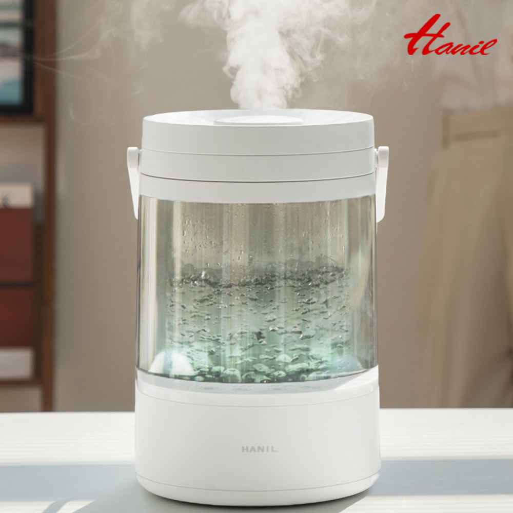 한일 가열식가습기 대용량 신생아가습기 유리 가열 아기가습기 물멍