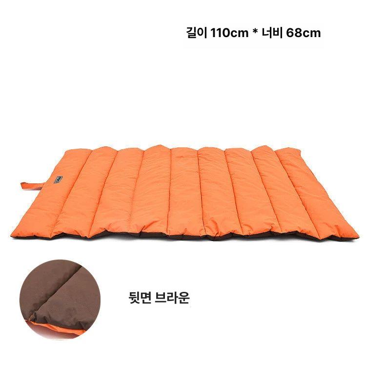 대형견 방석 여름매트 쿨매트 중형 슬리핑 사계절 시원한 애견 중형견 반려견 여름용 오렌지 L-110x68cm - 상세 이미지 3