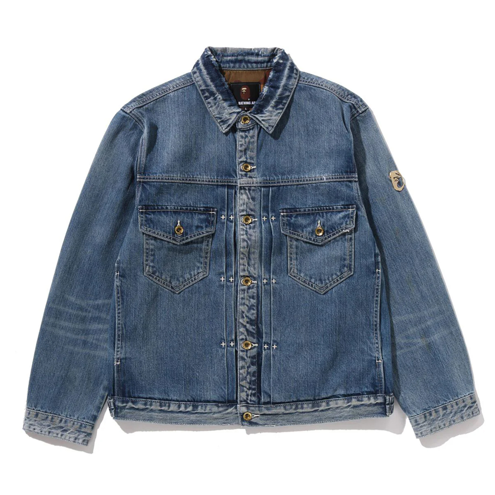 베이프 자켓 DENIM JACKET 7L70-140-306 - 메인 이미지