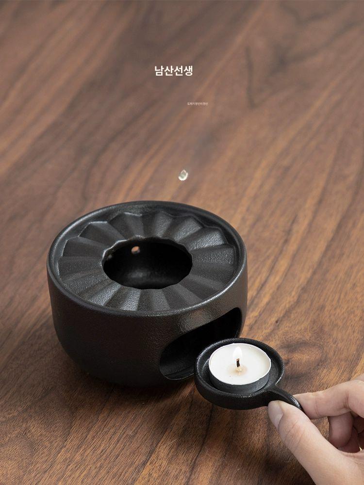 사케 보온 도쿠리 업소용 주전자 청주 이자카야 혼술 다도 도자기 중탕기 술병 와인 일본술 4잔+블랙 세라믹 온주기 6개 세트 - 상세 이미지 4