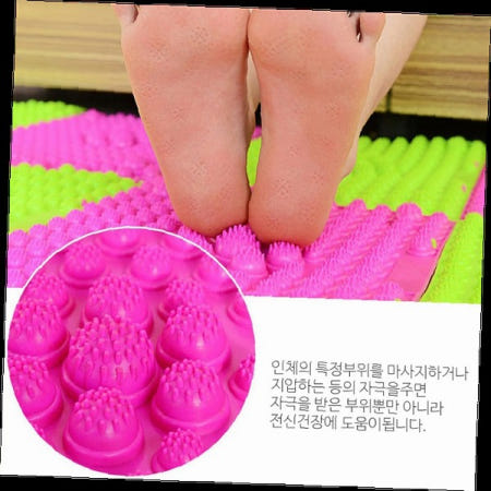 지압매트 조립식 발바닥 지압판 건강 마사지 패드 혈액순환 족저 자극적인