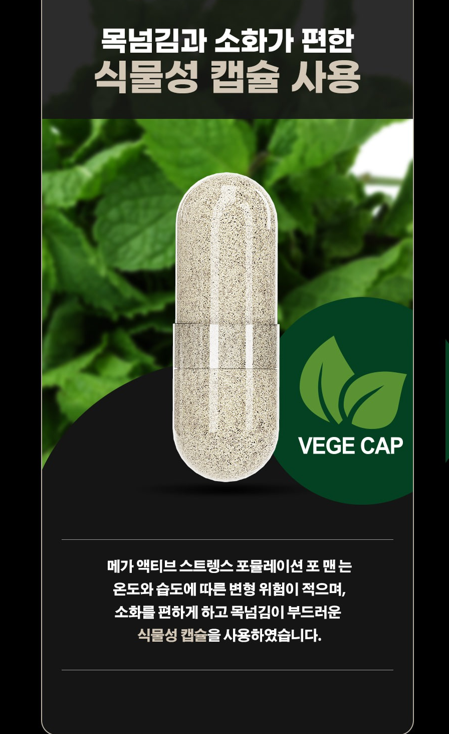 에버모어 메가 액티브 스트랭스 포뮬레이션 포 맨 100캡슐 이미지 6