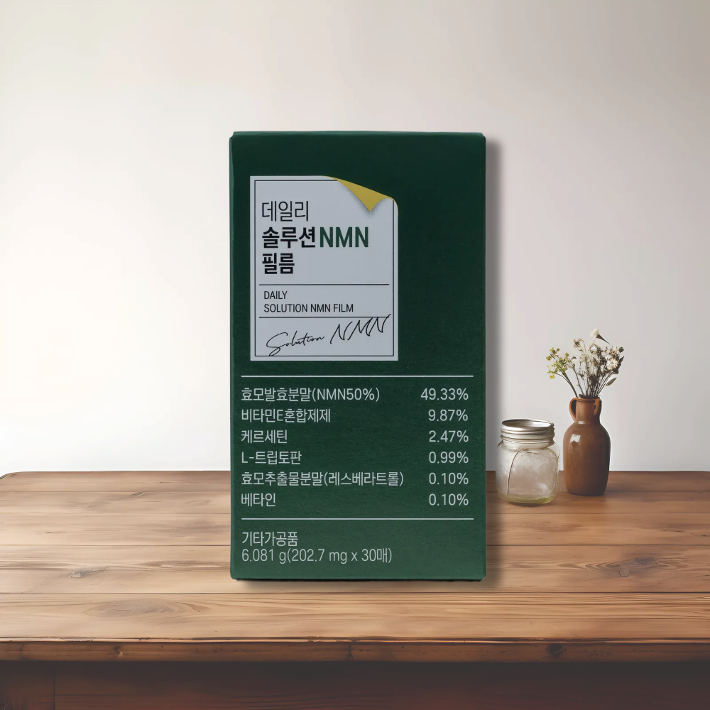 NMN 영양제 효모 엔엠엔 MNM 레스베라트롤 ODF 필름 엘누아르랩 30매, 1개 이미지 7