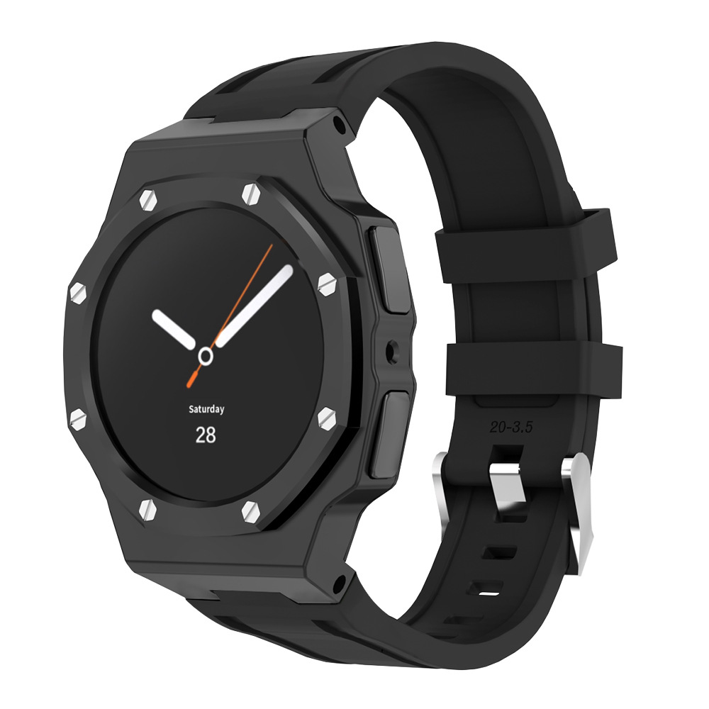 티타니즘 갤럭시워치8 40mm 명품 일체형 불소 실리콘 스트랩 케이스 커스텀 시계줄 밴드