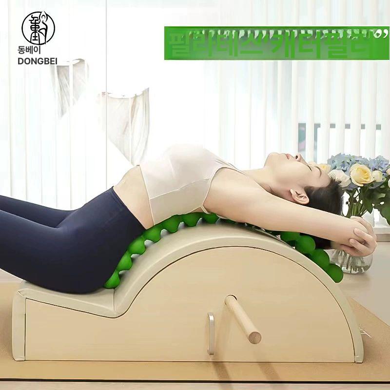 스파인피터 허리 이완 다단계 스트레칭기 홈트 감압 필라테스 크래커 안마봉 마사지기 감압 2대 모모충 비취그린 바인딩포함 - 상세 이미지 3