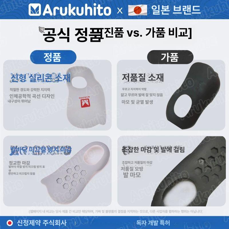 평발 아치 깔창 패드 교정 자세 통증 완화 발아치 베이지L 39-43 프리사이즈 - 상세 이미지 5