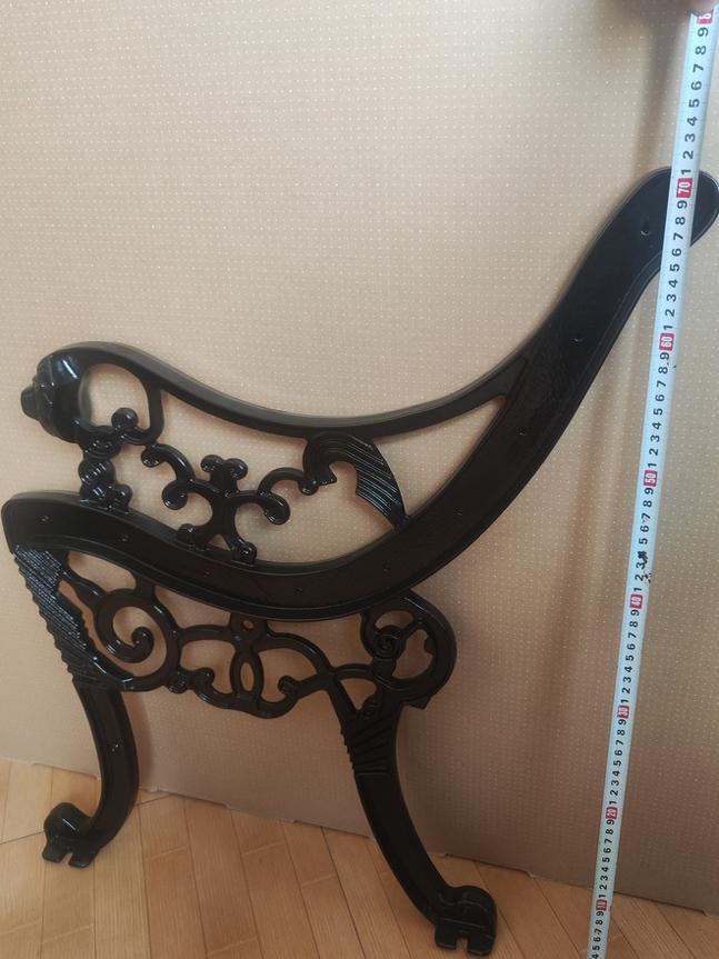 야외 의자 다리 부품 철제 알루미늄 프레임 교체용 오발 구조 팔걸이 등받이 인테리어 DIY 부속품 작은 팔걸이 38x36cm 2.5kg - 상품 이미지