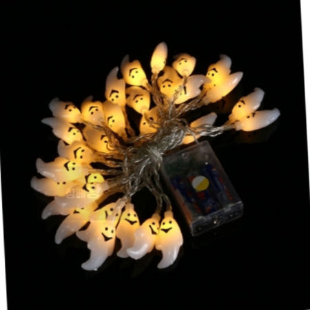 오와이규협력사 30구 LED 할로윈 유령 가랜드 전구 4.5M 가랜드조명 감성캠핑조명 할로윈등