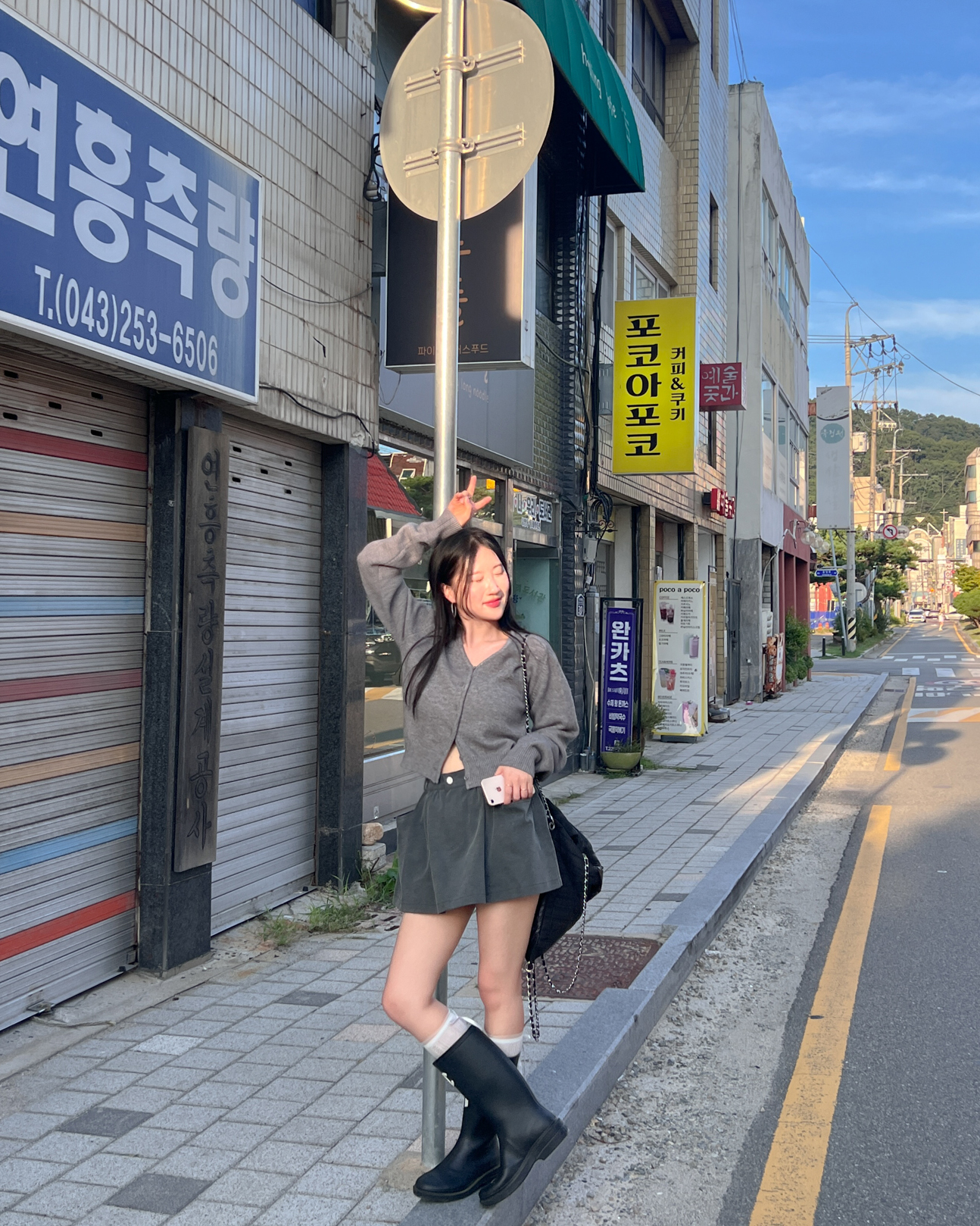 셔링포켓스커트 치마바지 플레어스커트 이미지 7