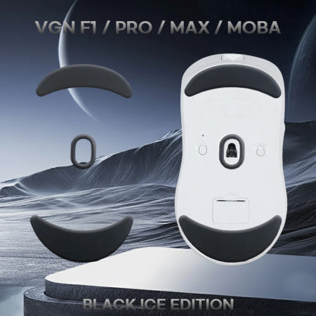 VGN 잠자리 F1 마우스 피트 블랙 아이스 에디션 PRO MAX MOBA ice 패키지
