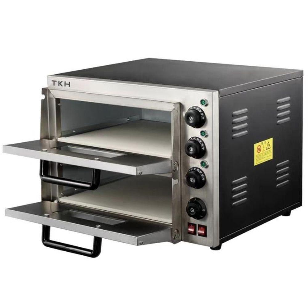 데크 오븐 홈 피자 베이킹 제조기 제빵 제과 2층 기계형 4500W - 상세 이미지 3