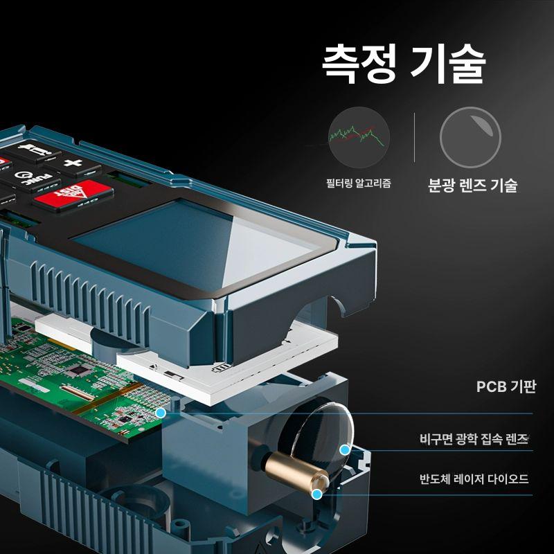 함수율 측정기 시멘트 그린스크린 감지기 토양 표지 무손실 기본형 감지 자재 목재용 고정밀 60m음성+리튬배터리충전+만능듀얼수평 - 상세 이미지 4