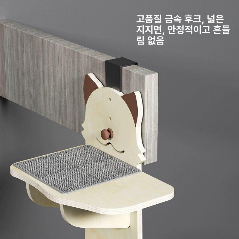 벽걸이 캣폴 등반 수직 놀이터 고양이 점프대 선반 단일 15mm A - 상세 이미지 3